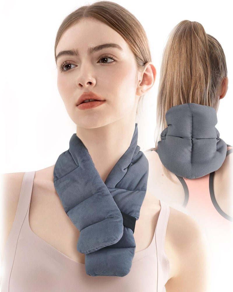 Wheat Bags Microwavable for Neck and Shoulders, 75 * 20cm Microwavable Heat Pad, Moist Heated Neck Wrap, Microwave Neck Warmer